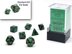 Chessex 7 Piece Mini Polyhedral Dice Set