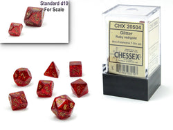 Chessex 7 Piece Mini Polyhedral Dice Set