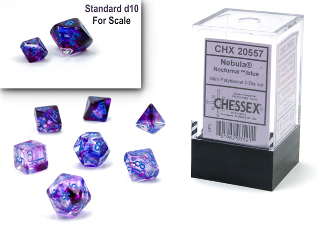 Chessex 7 Piece Mini Polyhedral Dice Set