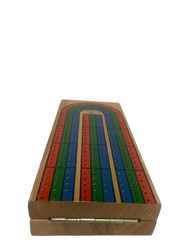 Folding Cribbage Board with 9 Pegs