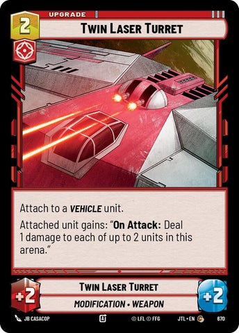 Twin Laser Turret (Foil) (670) [Jump to Lightspeed]