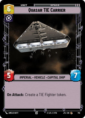 Quasar TIE Carrier (Foil) (741) [Jump to Lightspeed]