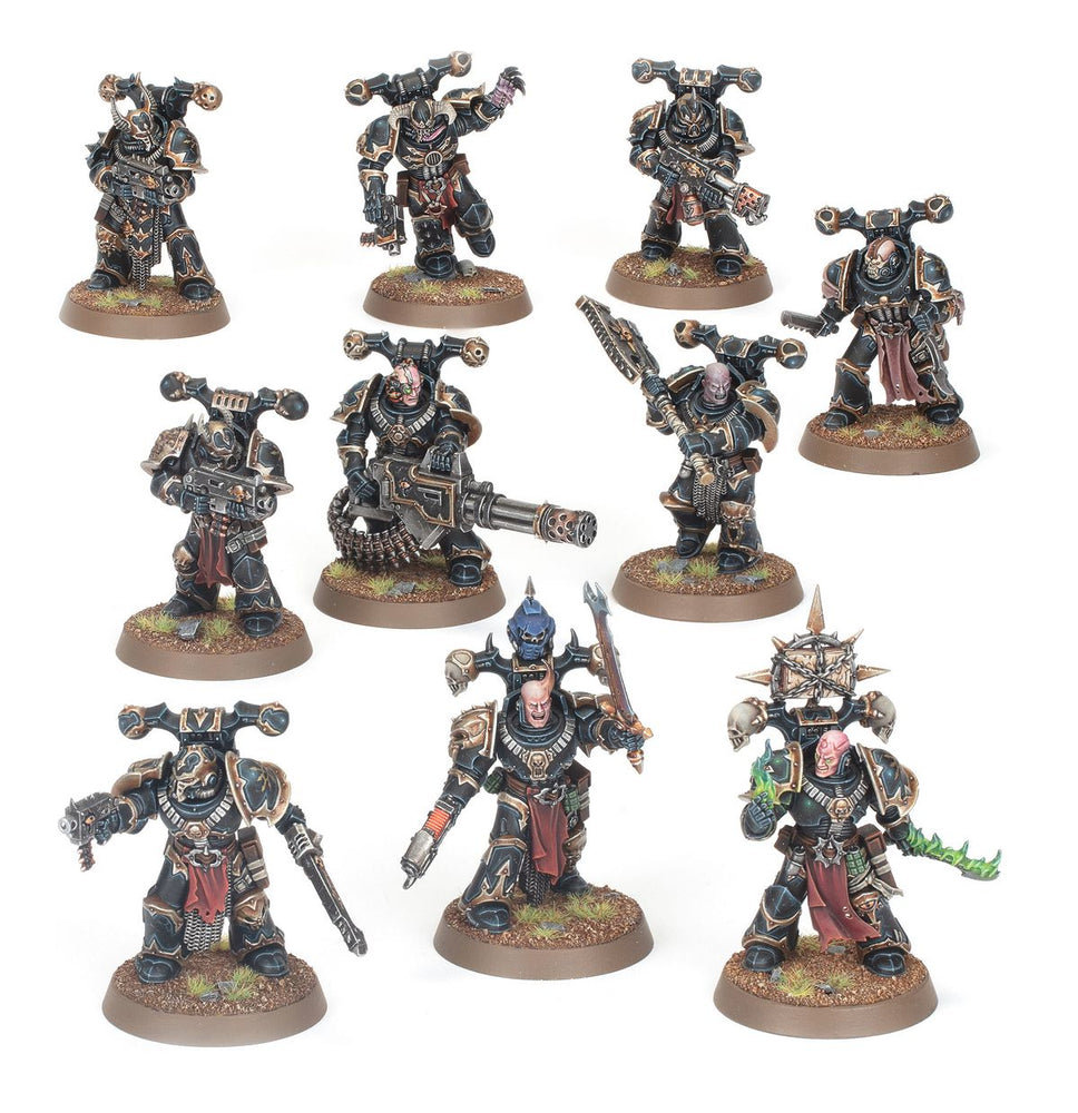 Legionaries - Chaos Space Marines Warhammer 40k 10 miniatures
