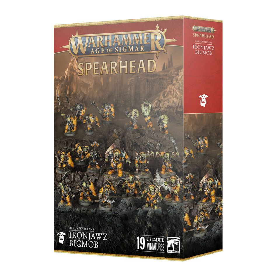 Age of Sigmar - Spearhead:  Orruk Warclans Ironjawz Bigmob