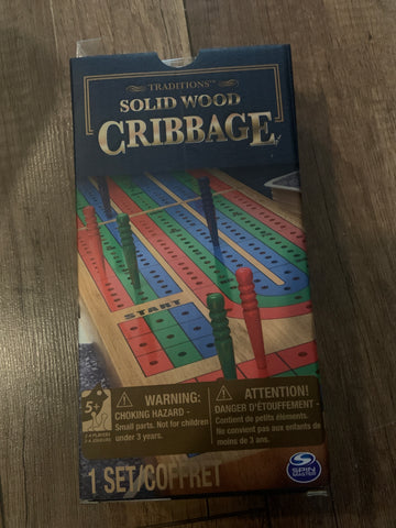 Solid Wood Cribbage