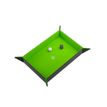Magnetic Dice Tray: Rectangular Black/Green
