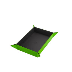 Magnetic Dice Tray: Rectangular Black/Green