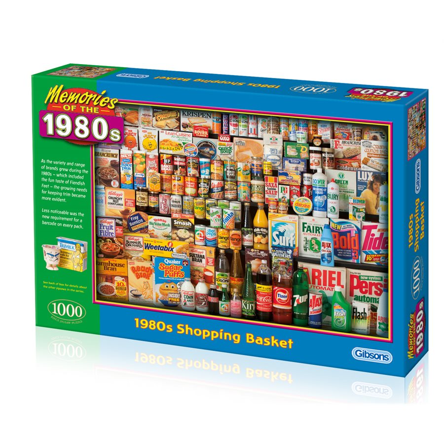 Puzzle - 1000 pcs - 1980s Shopping Basket (EN)
