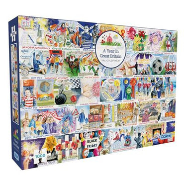 Puzzle - 1000 pcs - A Year in Great Britain