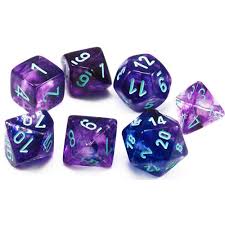 Chessex 7 Piece Polyhedral Dice Set