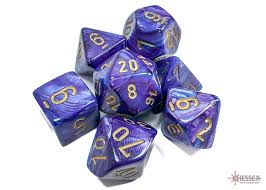 Chessex 7 Piece Polyhedral Dice Set