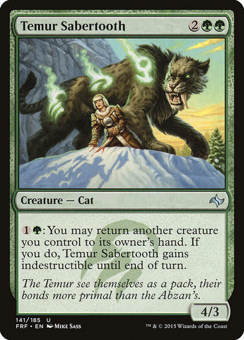 MTG - FR - Temur Sabertooth