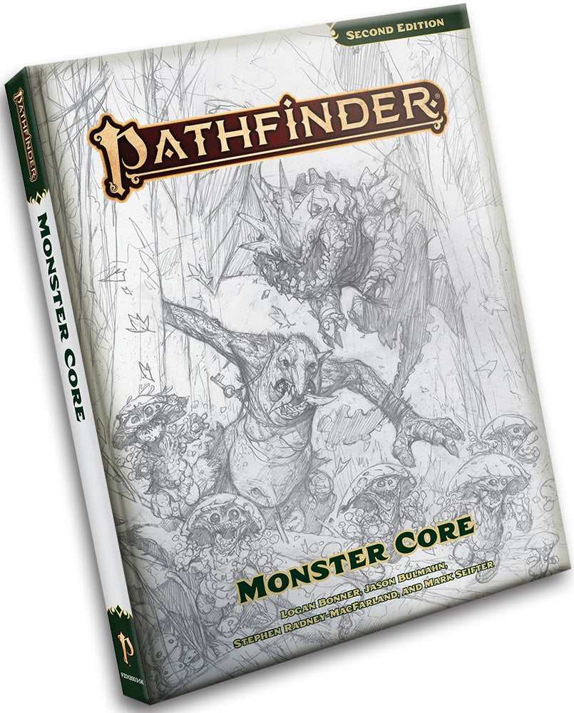 Pathfinder 2e - Revised Monster Core - Sketch Cover