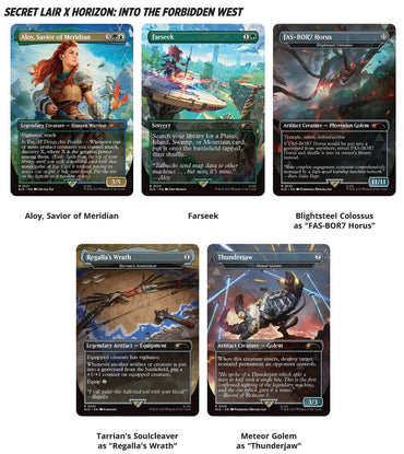 MTG SECRET LAIR PLAYSTATION SUPER DROP HORIZON ZERO DAWN: HUNTRESS AND THE MACHINES REGULAR