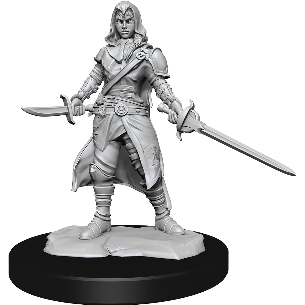 DND UNPAINTED MINIS WV14 HALF-ELF ROGUE FEMALE