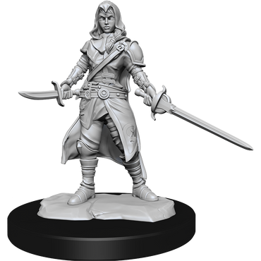 DND UNPAINTED MINIS WV14 HALF-ELF ROGUE FEMALE