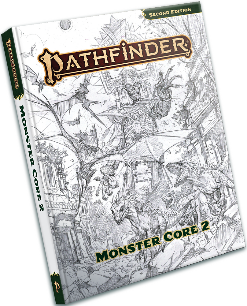 PATHFINDER 2E MONSTER CORE 2 Sketch Cover