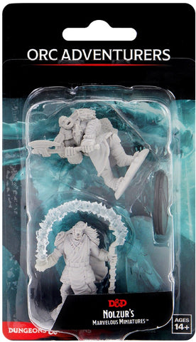 DND UNPAINTED MINIS WV12 ORC ADVENTURERS
