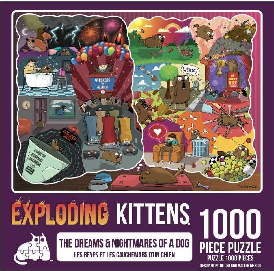 THE DREAMS AND NIGHTMARES OF A DOG 500PC PUZZLE