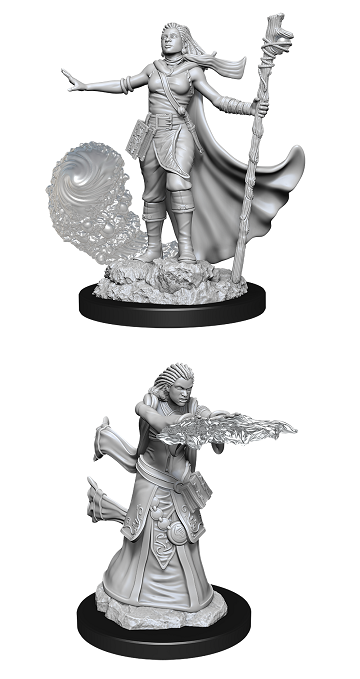 DND UNPAINTED MINIS WV11 FEMALE HUMAN WIZARD