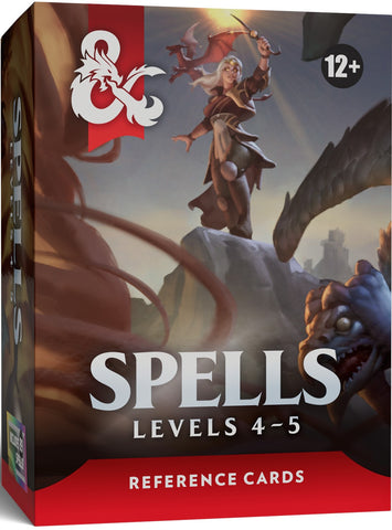 DND RPG REFERENCE CARDS SPELLS 3 (LEVELS 4-5)