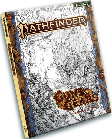 PATHFINDER 2E GUNS AND GEARS REMASTERED HC SKETCH COVER