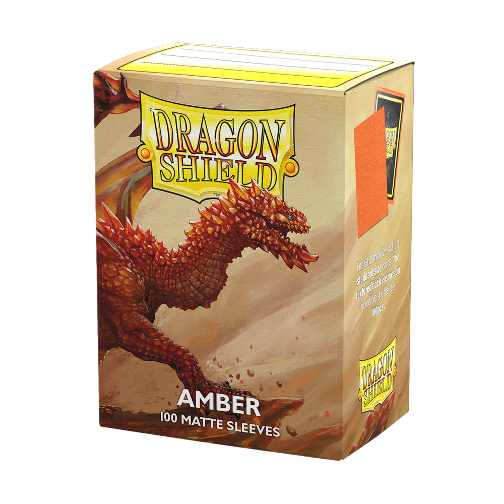 DRAGON SHIELD SLEEVES MATTE AMBER 100CT