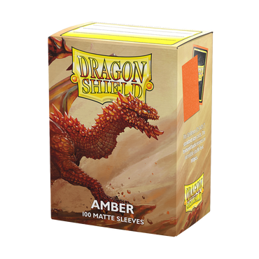 DRAGON SHIELD SLEEVES MATTE AMBER 100CT