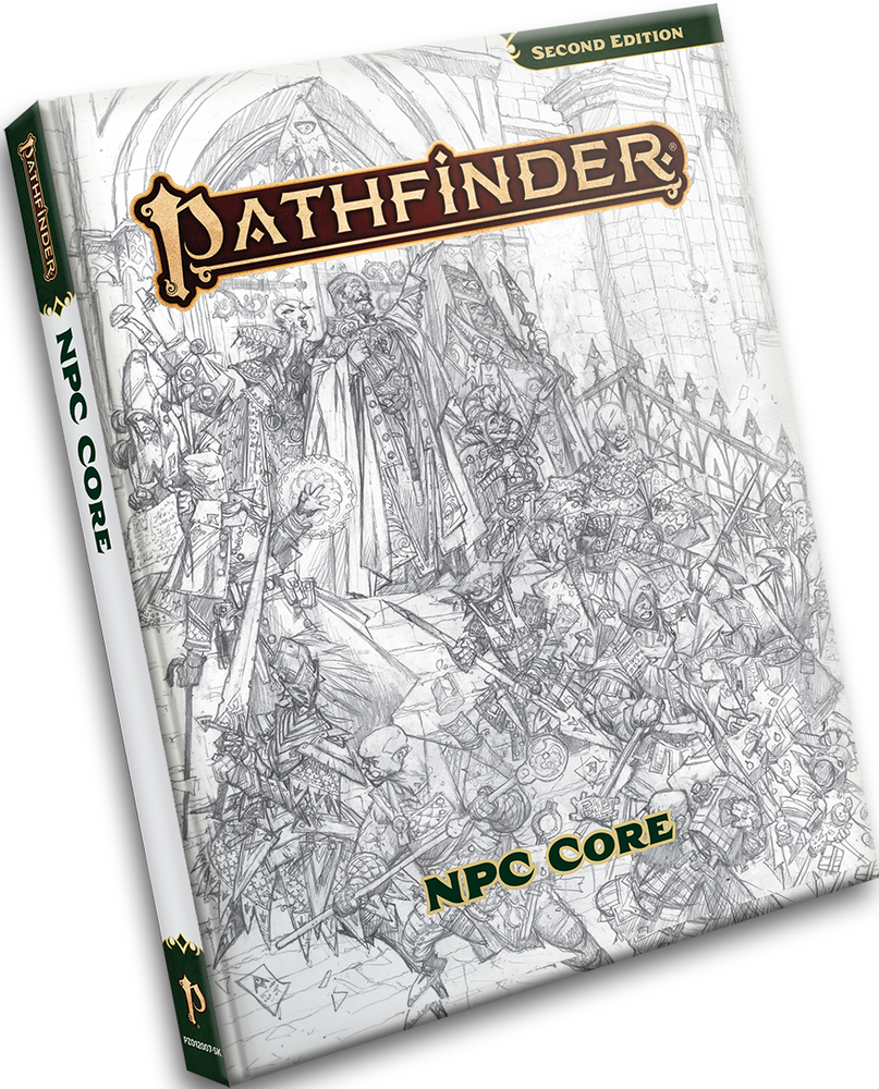 PATHFINDER 2E RPG NPC CORE Sketch Cover