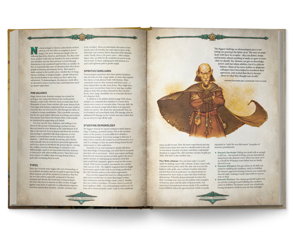 DRAGONBANE RPG BOOK OF MAGIC RULES SUPPLEMENT HC