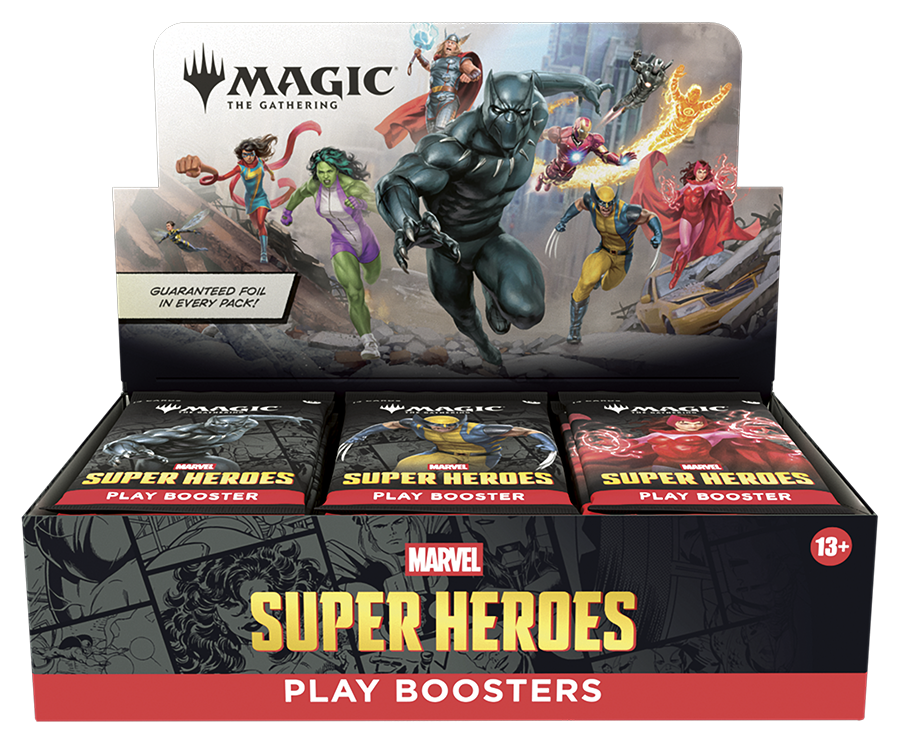 MTG MARVEL SUPER HEROES PLAY BOOSTER DISPLAY