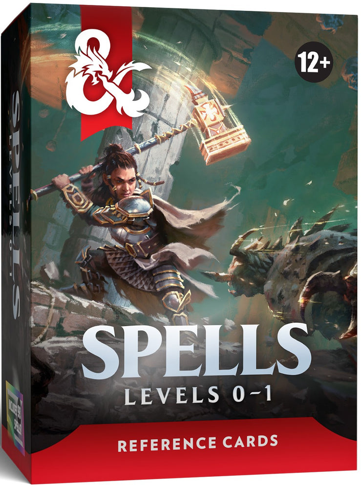 DND RPG REFERENCE CARDS SPELLS 1 (LEVELS 0-1)