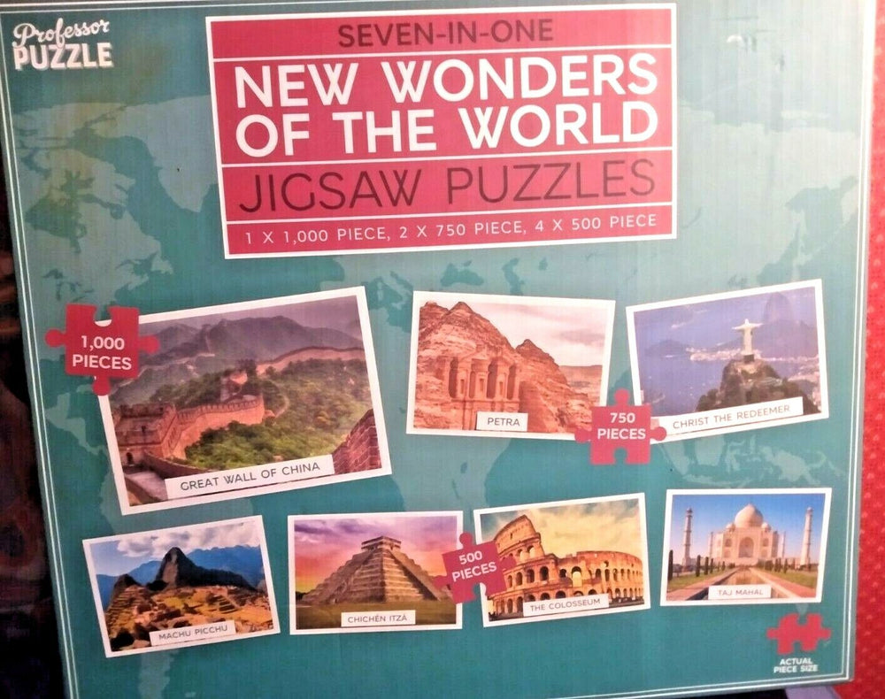 7-in-1 New Wonders of the World Puzzles